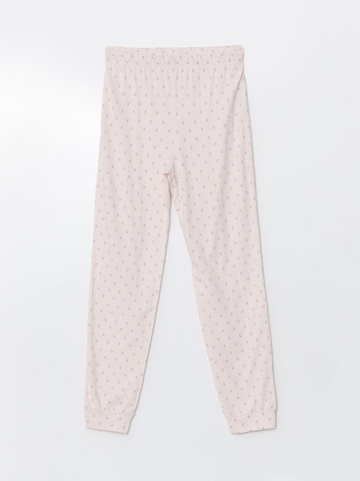 Lcw Dream Pink Crazy Collar Floral Women'S Pajama Set