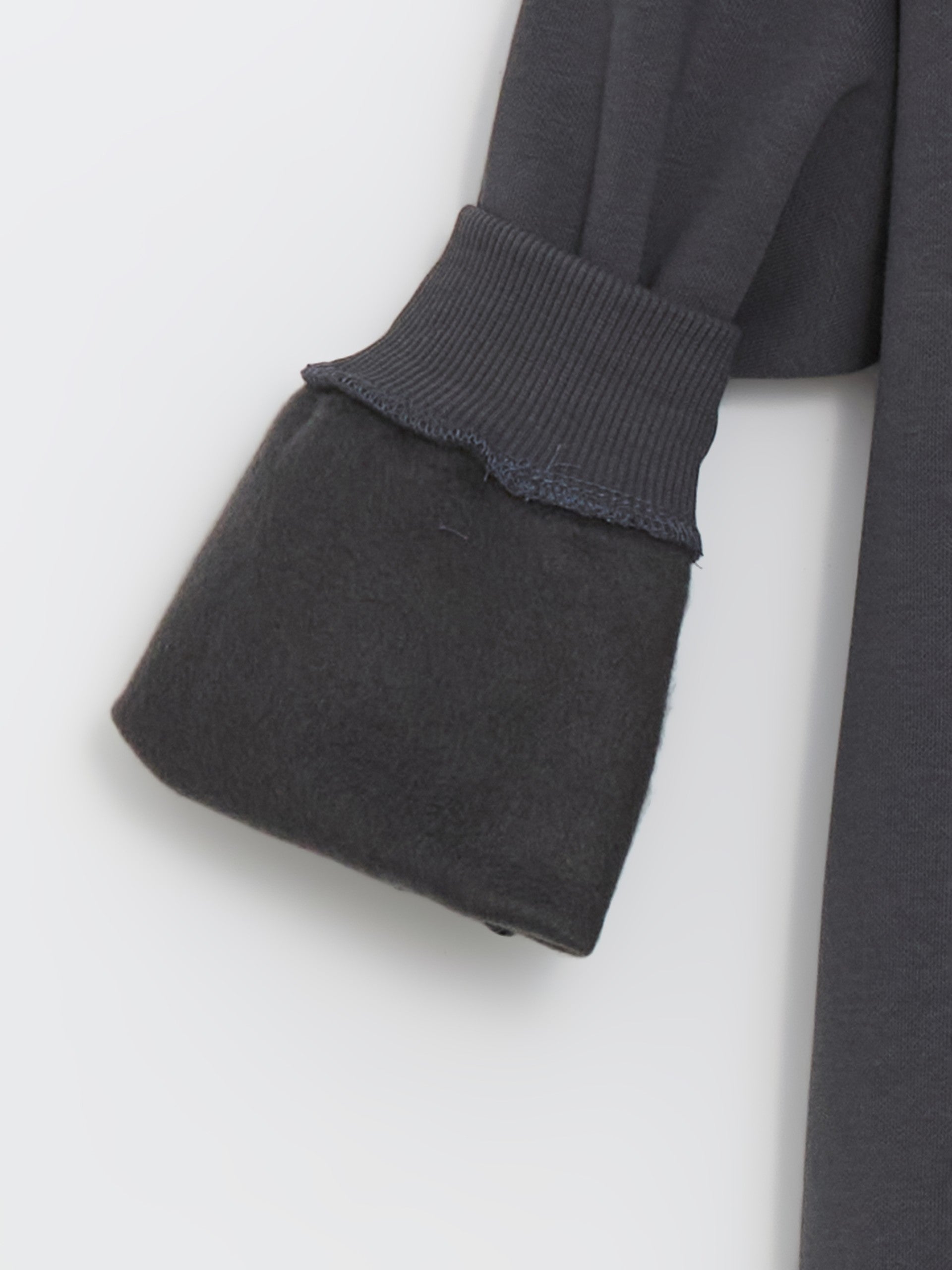 Lcw Kids Anthracite Crew Neck Boy Thick Sweatshirt