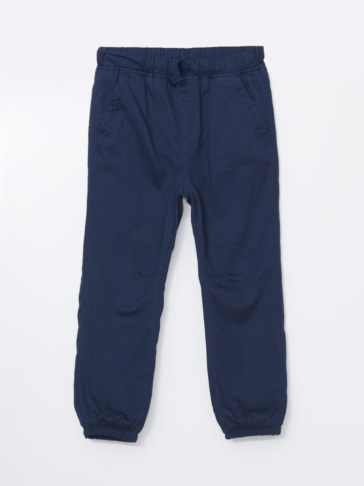 Lcw Baby Navy Blue Elastic Waist Baby Boy Trousers