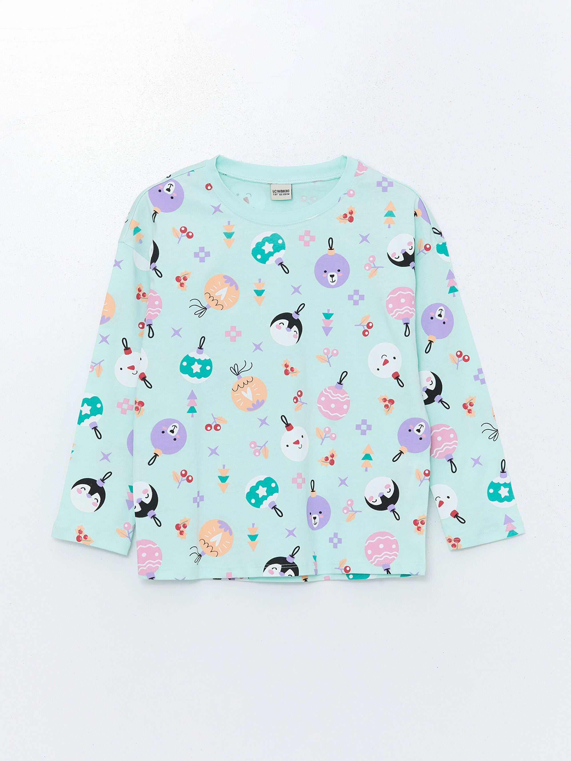 LC WAIKIKI Crew Neck Girls Pajamas Set