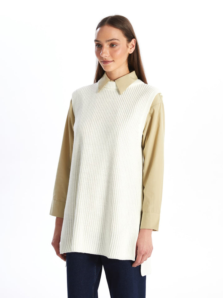 LCW Modest

Light Beige Women's Crew Neck Plain Knitted Sweater