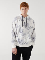 Xside Long Sleeve Printed Men Thick Hoodie