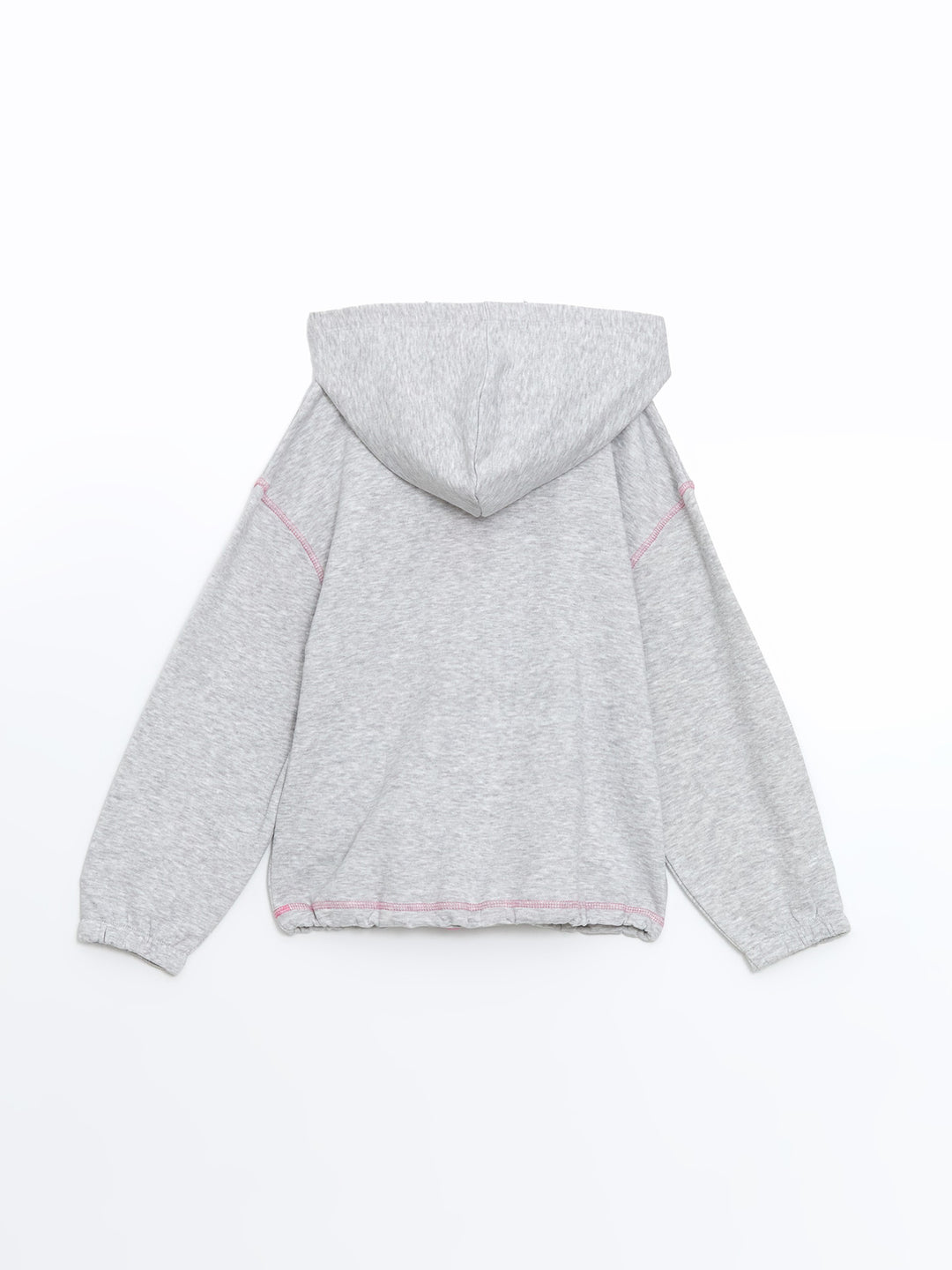 Lcw Kids Gray Hooded Girls Thick Tracksuit