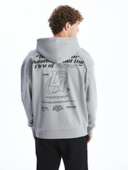 Xside Long Sleeve Printed Men Thick Hoodie