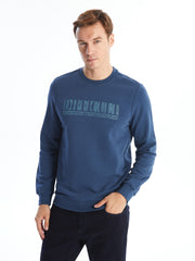 LCWAIKIKI Classic

Light Navy Blue Crew Neck Long Sleeve Printed Men's Sweatshirt