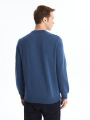 LCWAIKIKI Classic

Light Navy Blue Crew Neck Long Sleeve Printed Men's Sweatshirt