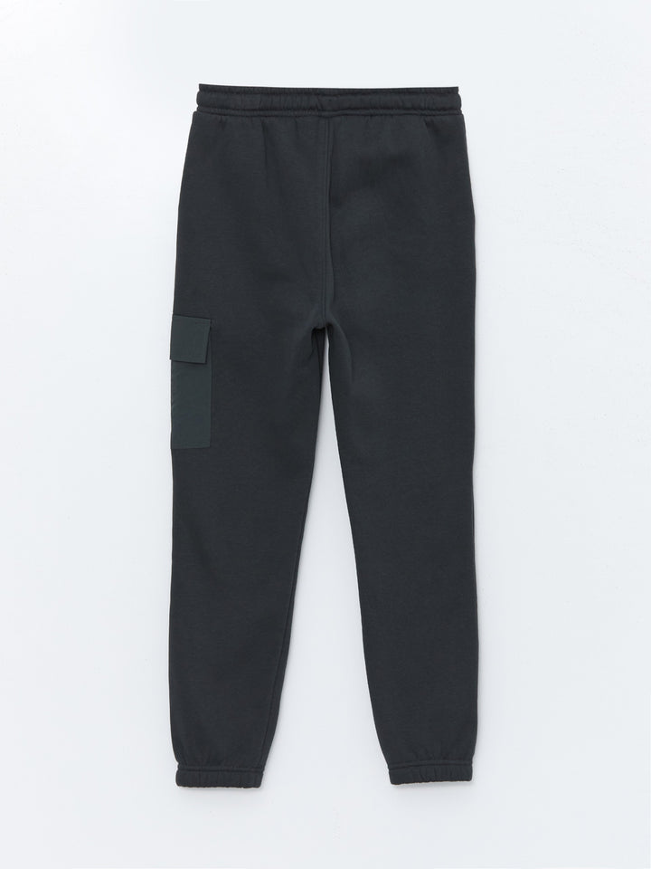 Lcw Kids Anthracite Elastic Waist Boy Thick Jogger Sweatpants