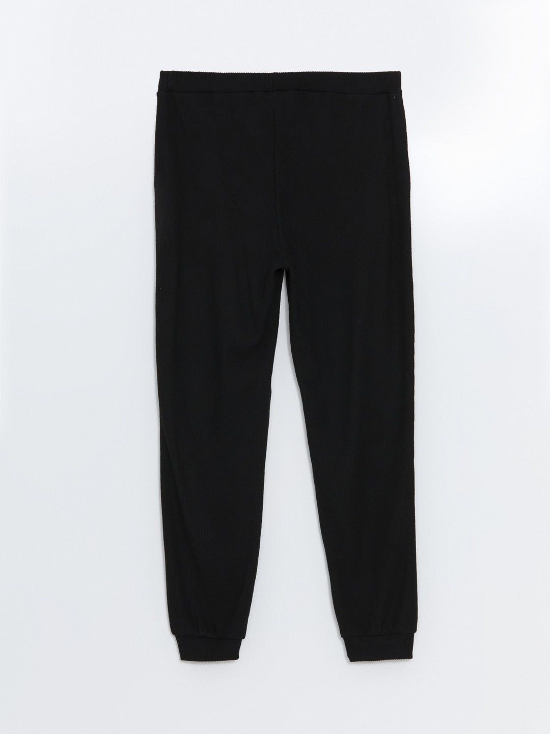 Lcw Dream Black Crew Neck Embroidered Women'S Pajama Set