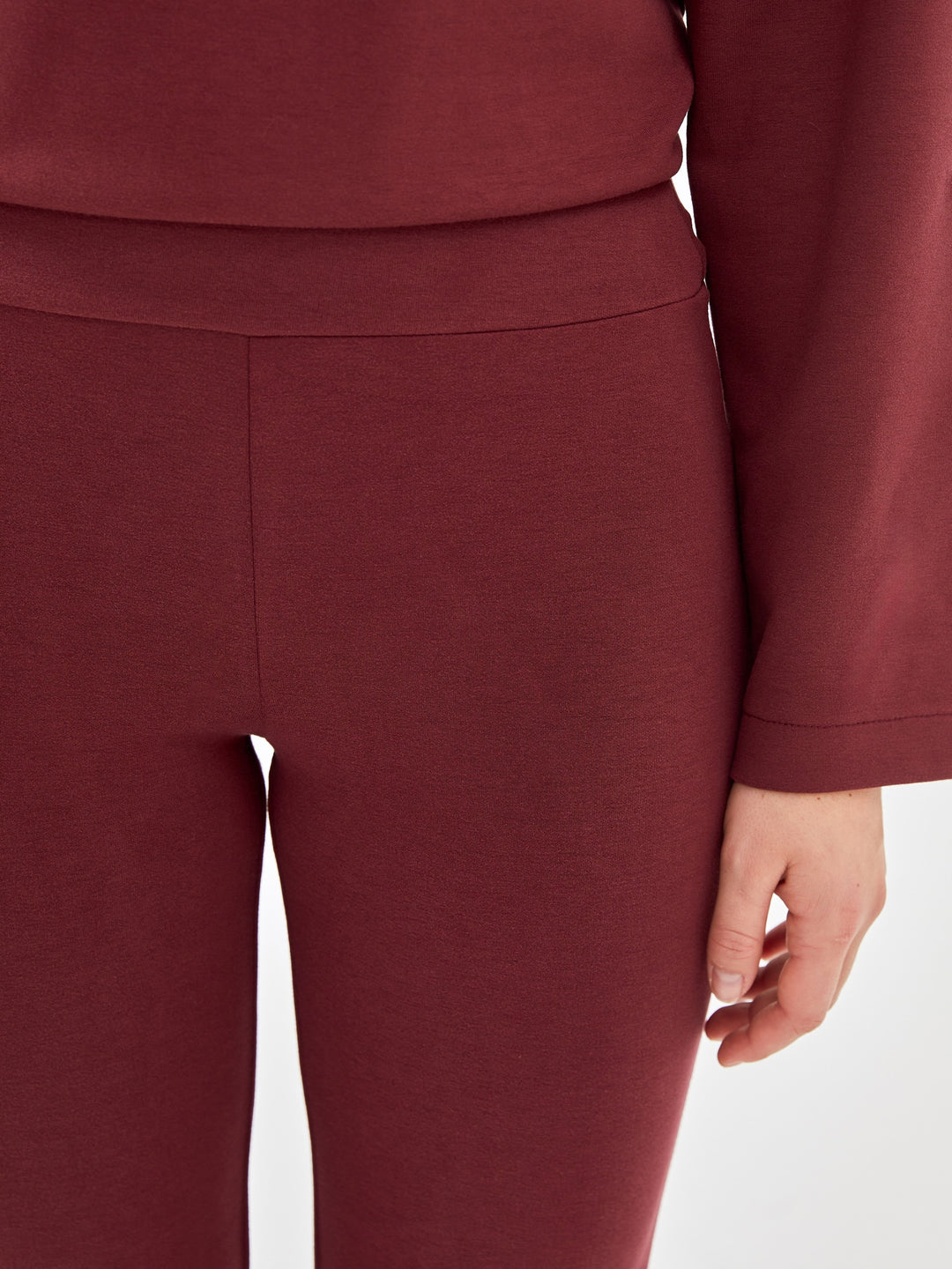 Lcw Vision Claret Red Elastic Waist Women'S Tracksuit Bottoms