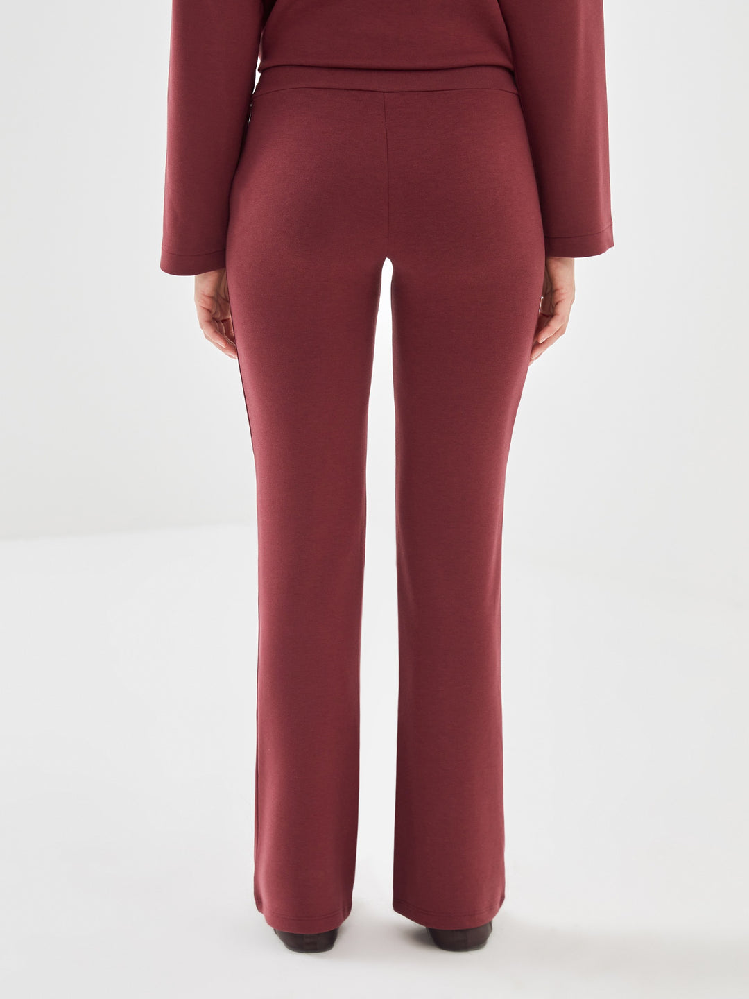 Lcw Vision Claret Red Elastic Waist Women'S Tracksuit Bottoms