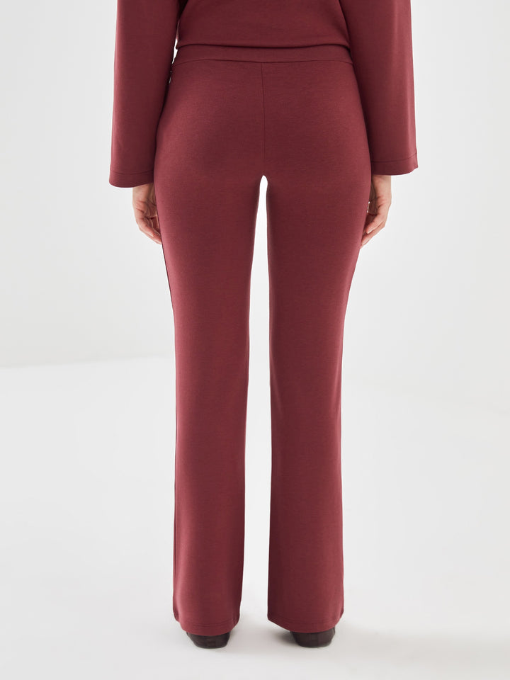 Lcw Vision Claret Red Elastic Waist Women'S Tracksuit Bottoms