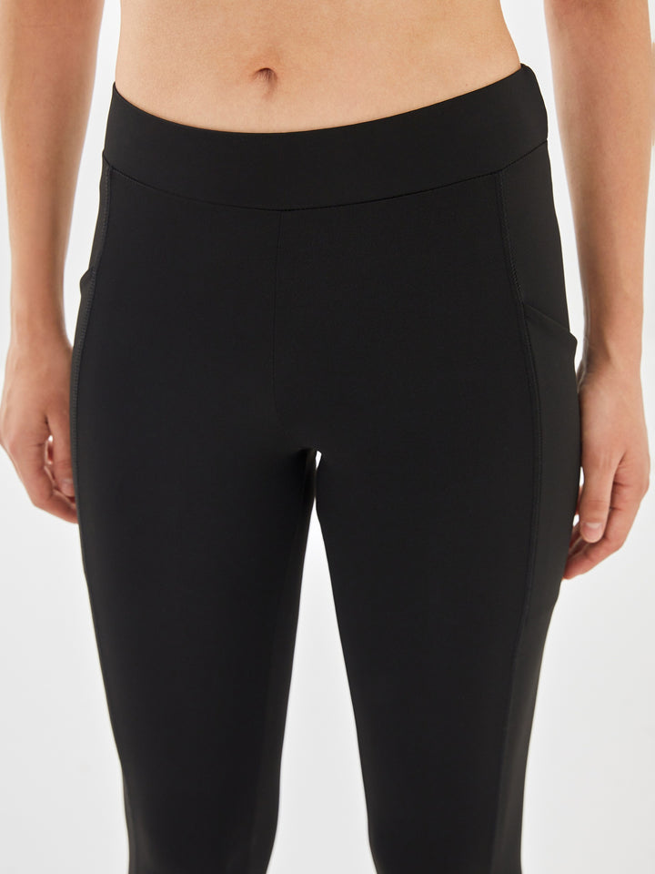 Xside Active Black Elastic Waist Women'S Sports Leggings