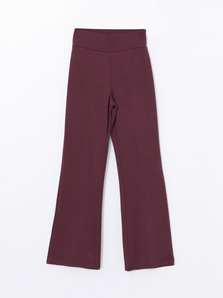 Lcw Modest Plum Elastic Waist Women'S Tracksuit Bottoms