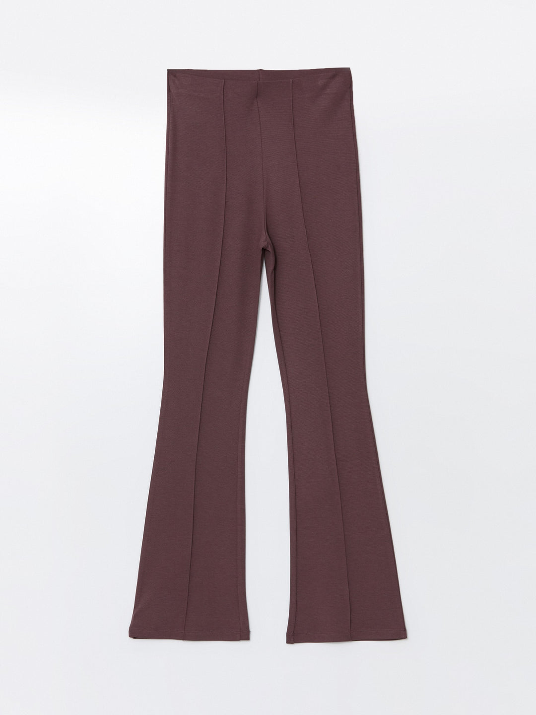 Lcw Modest Plum Waist Elastic Spanish Leg Women'S Leggings Trousers