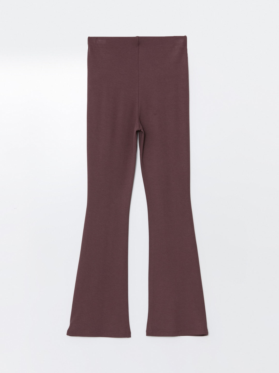 Lcw Modest Plum Waist Elastic Spanish Leg Women'S Leggings Trousers