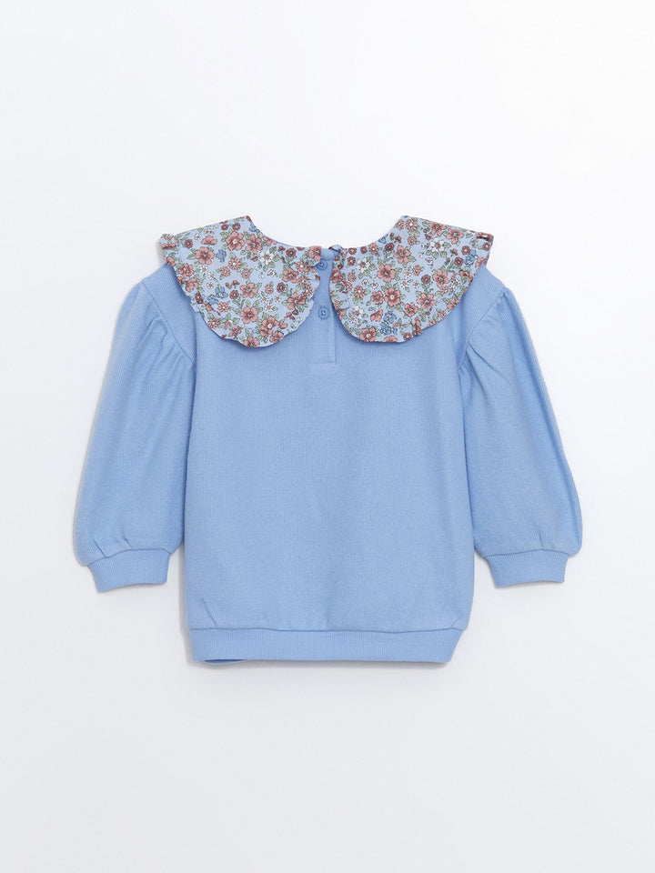 LC WAIKIKI Baby Collar Floral Girls Sweatshirt