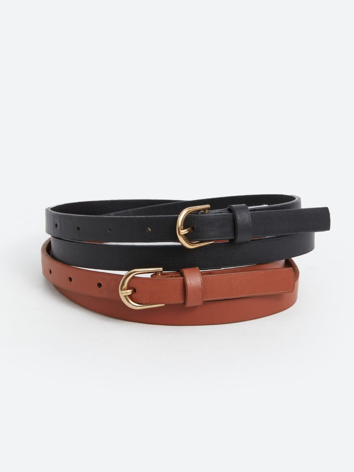 LCW ECO

Black Leather Look Women's Belt 2-Pack