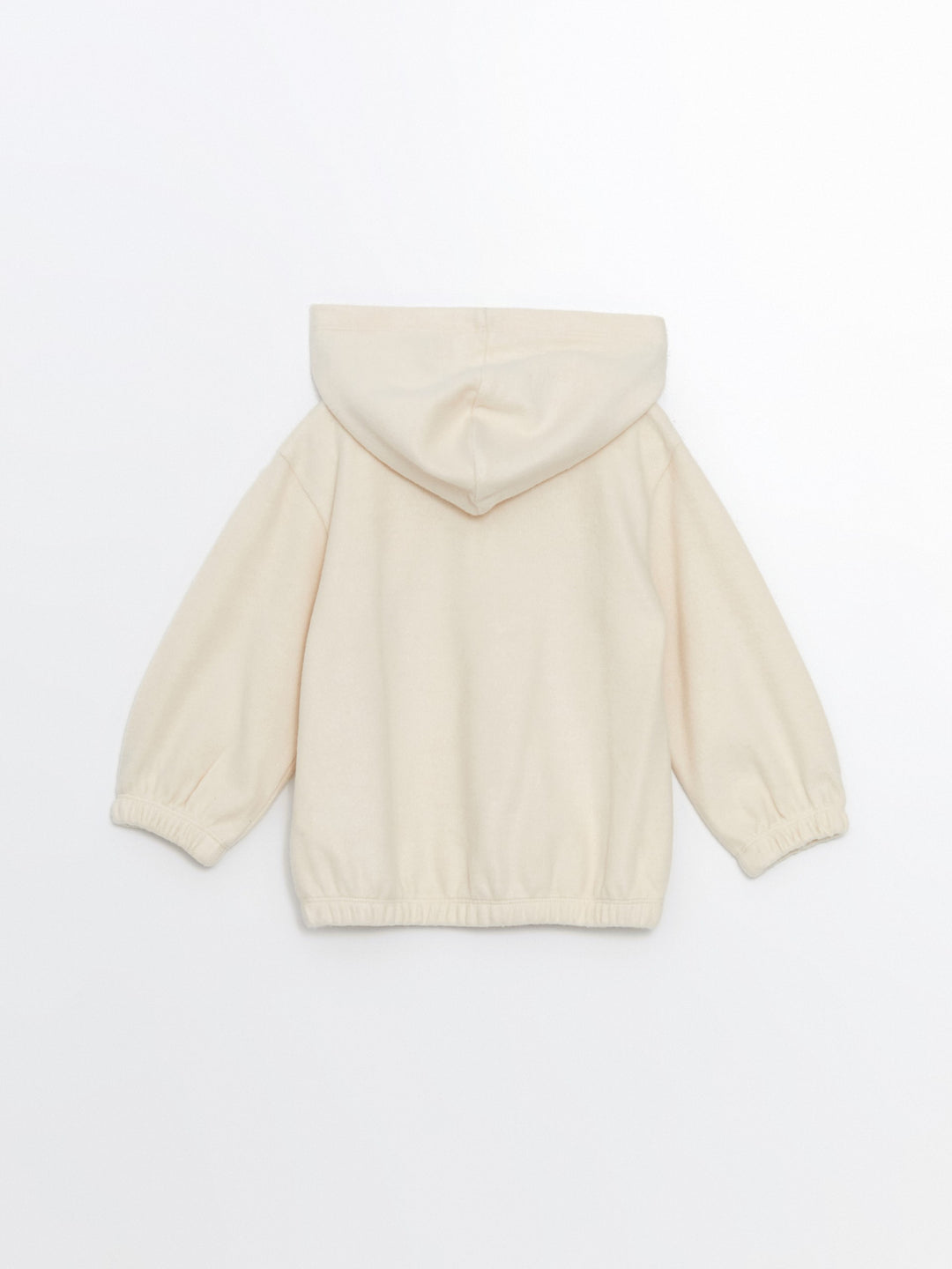 Lcw Baby Beige Hooded Girl Sweatshirt And Tracksuit Bottom 2-Piece Set