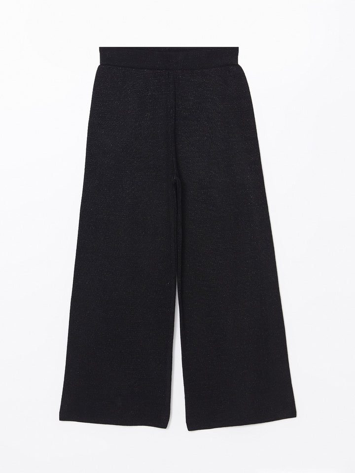 LC WAIKIKI Elastic Waist Wide Leg Women Knitwear Trousers