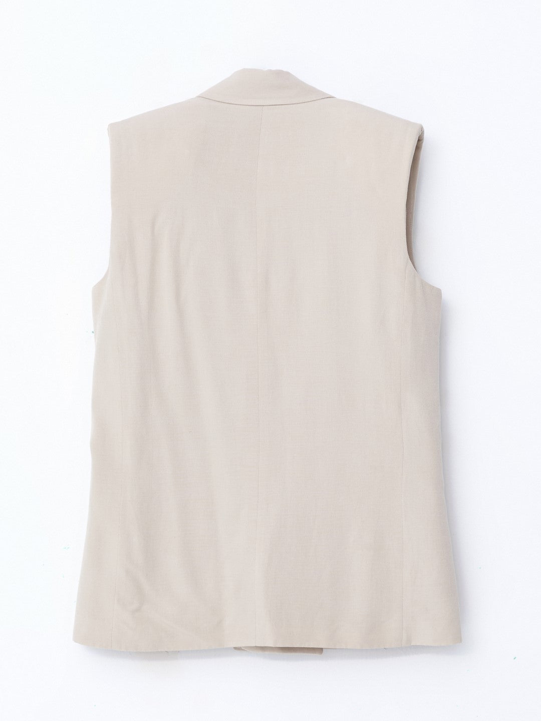 LCW Vision

Beige Double Breasted Plain Linen Blend Women's Classic Vest