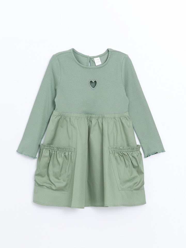 LCW baby

Matte Green Crew Neck Long Sleeve Embroidered Baby Girl Dress