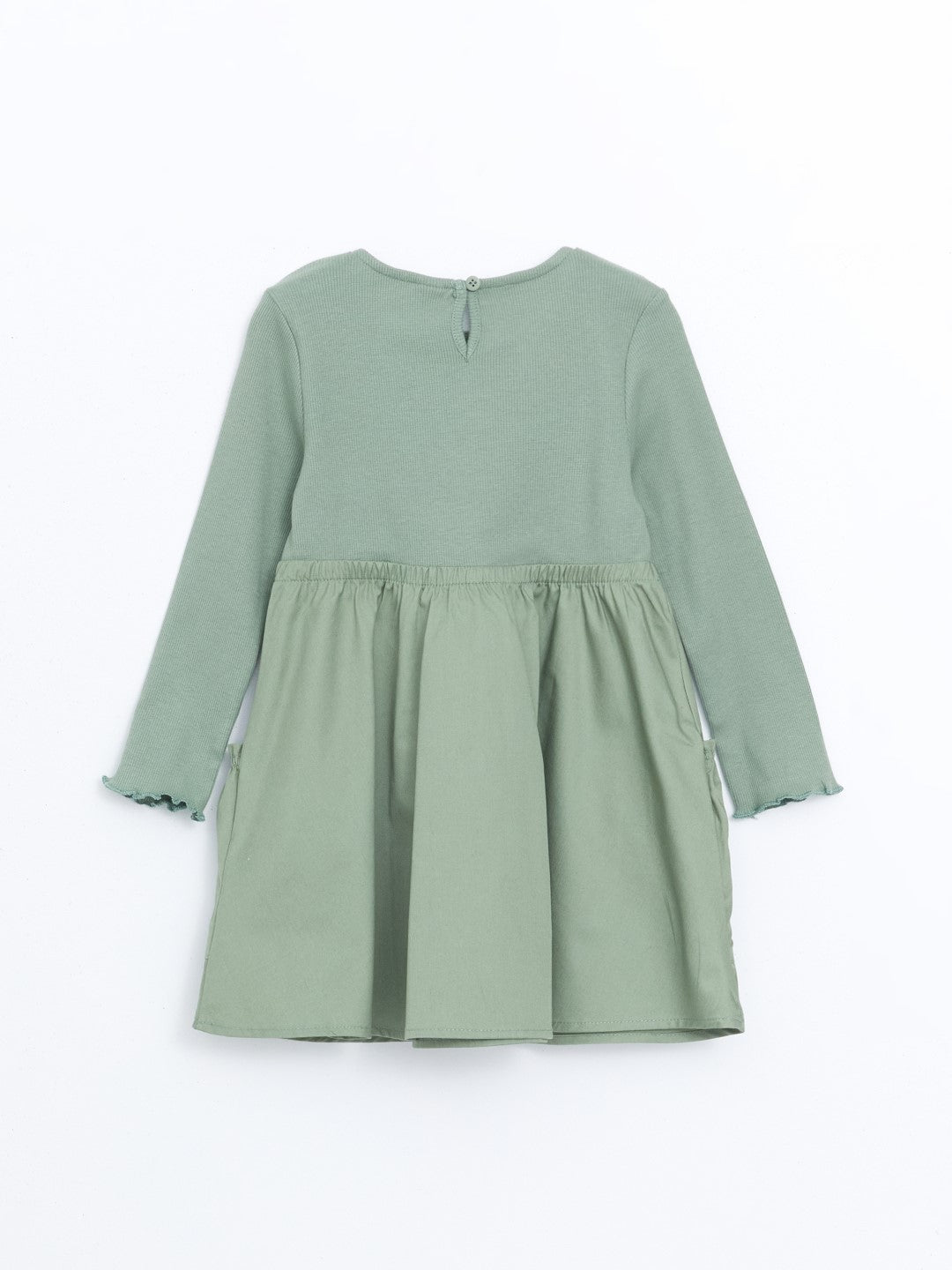 LCW baby

Matte Green Crew Neck Long Sleeve Embroidered Baby Girl Dress