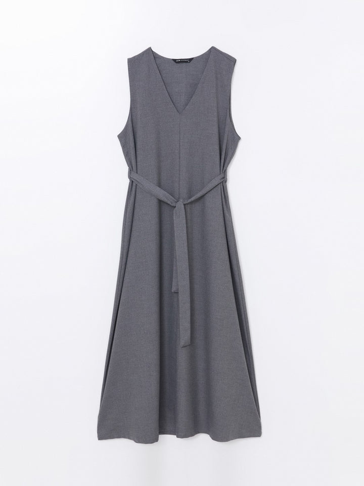 LCW Modest

Dark Grey V Neck Women's Dress