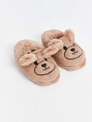 LCW STEPS

Dark Beige 3D Applique Detailed Embroidered Boys Home Slippers