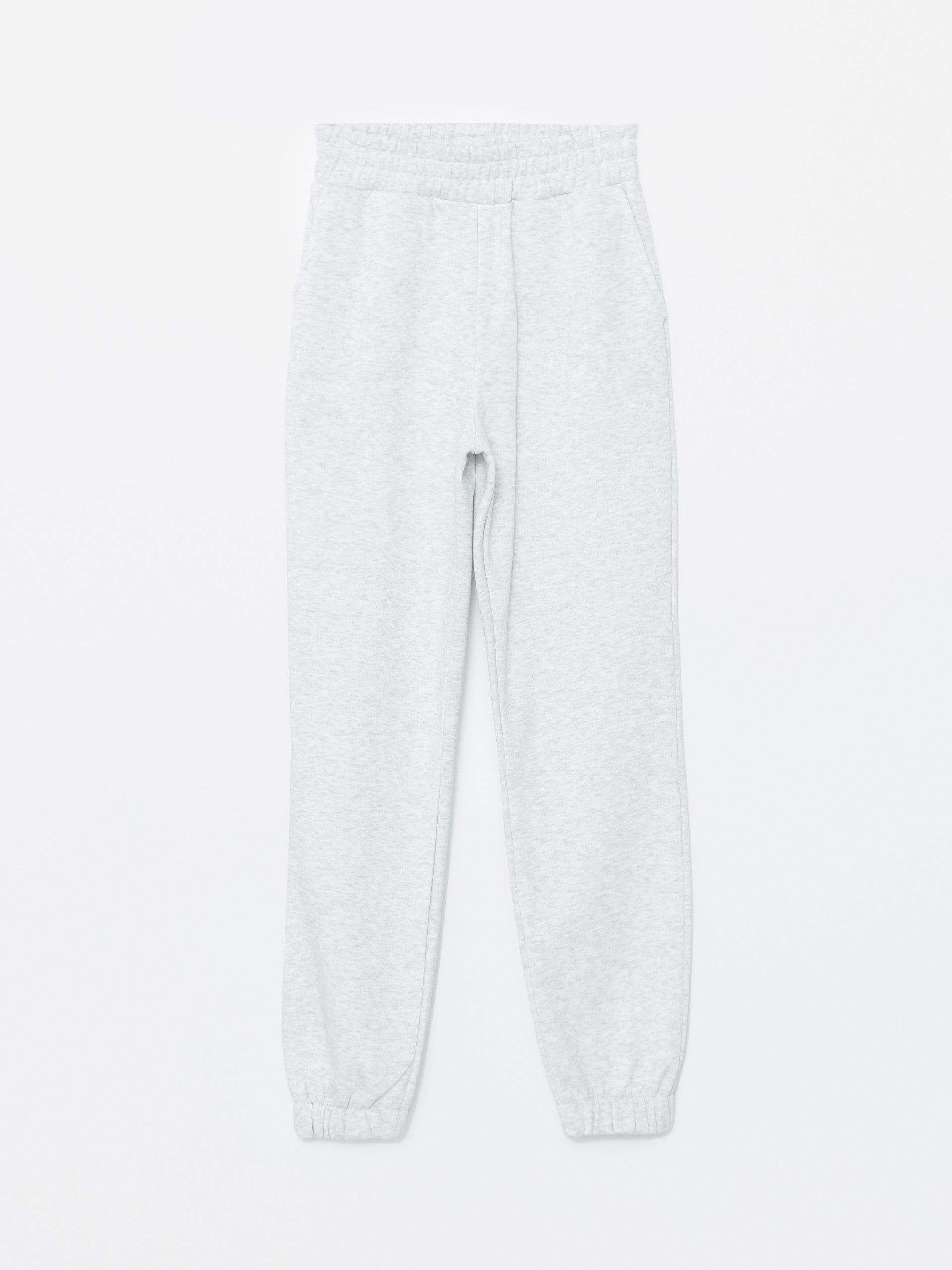 Xside Active Gray Elastic Waist Women'S Thick Jogger Sweatpants