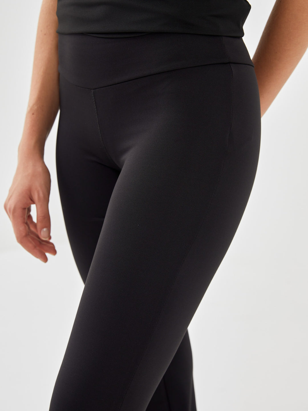 Xside Active Black Elastic Waist Women'S Leggings Pants