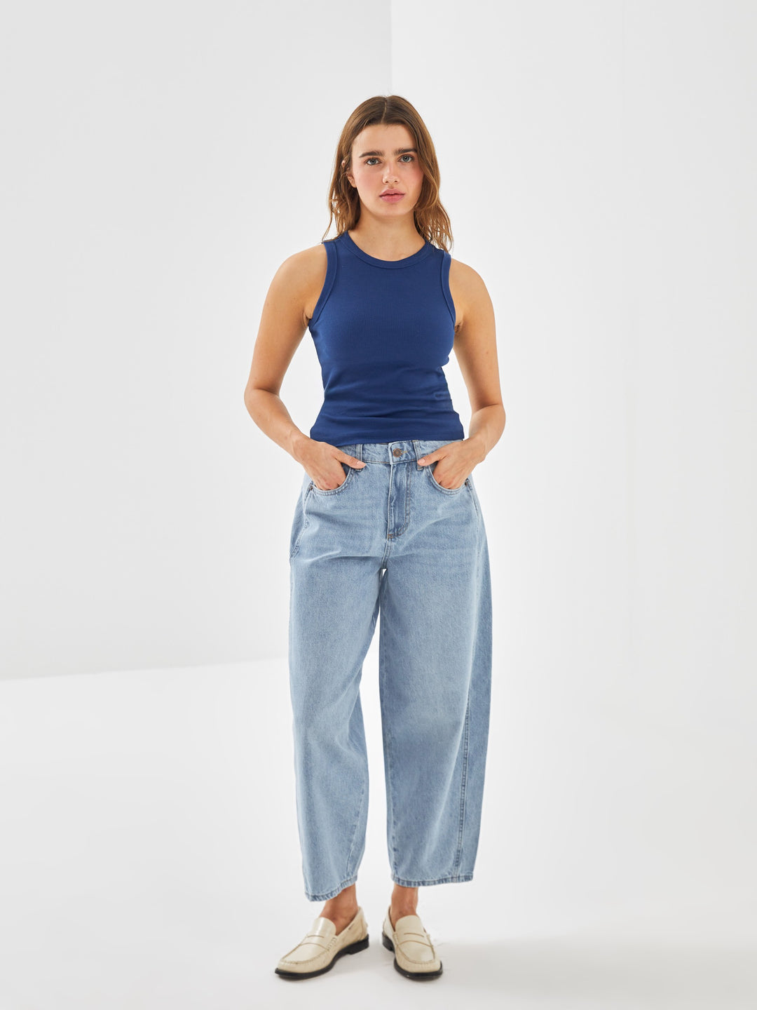 Lcw Vision Indigo Balloon Fit Women'S Jeans