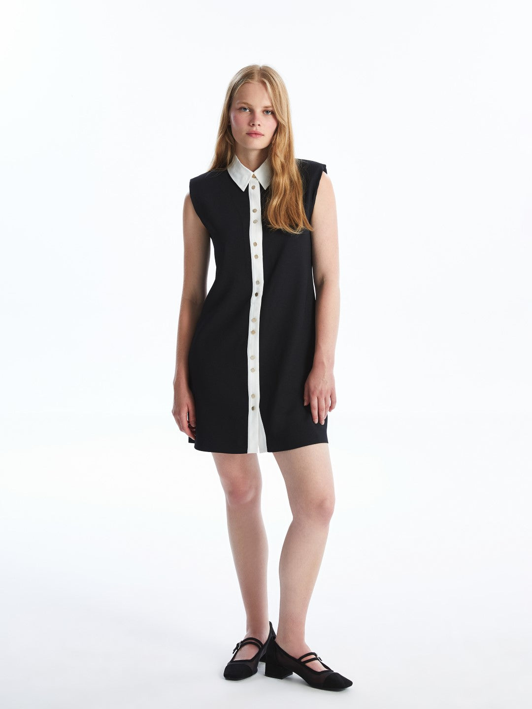 LCW Vision

New Black Women's Plain Shirt Dress