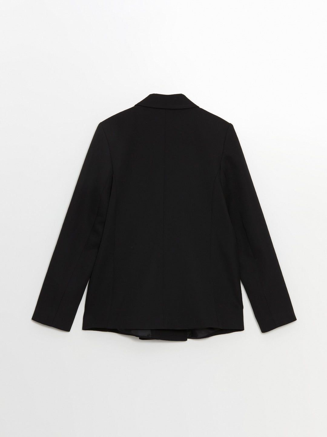 Lcw Vision Black Plain Long Sleeve Women'S Blazer Jacket