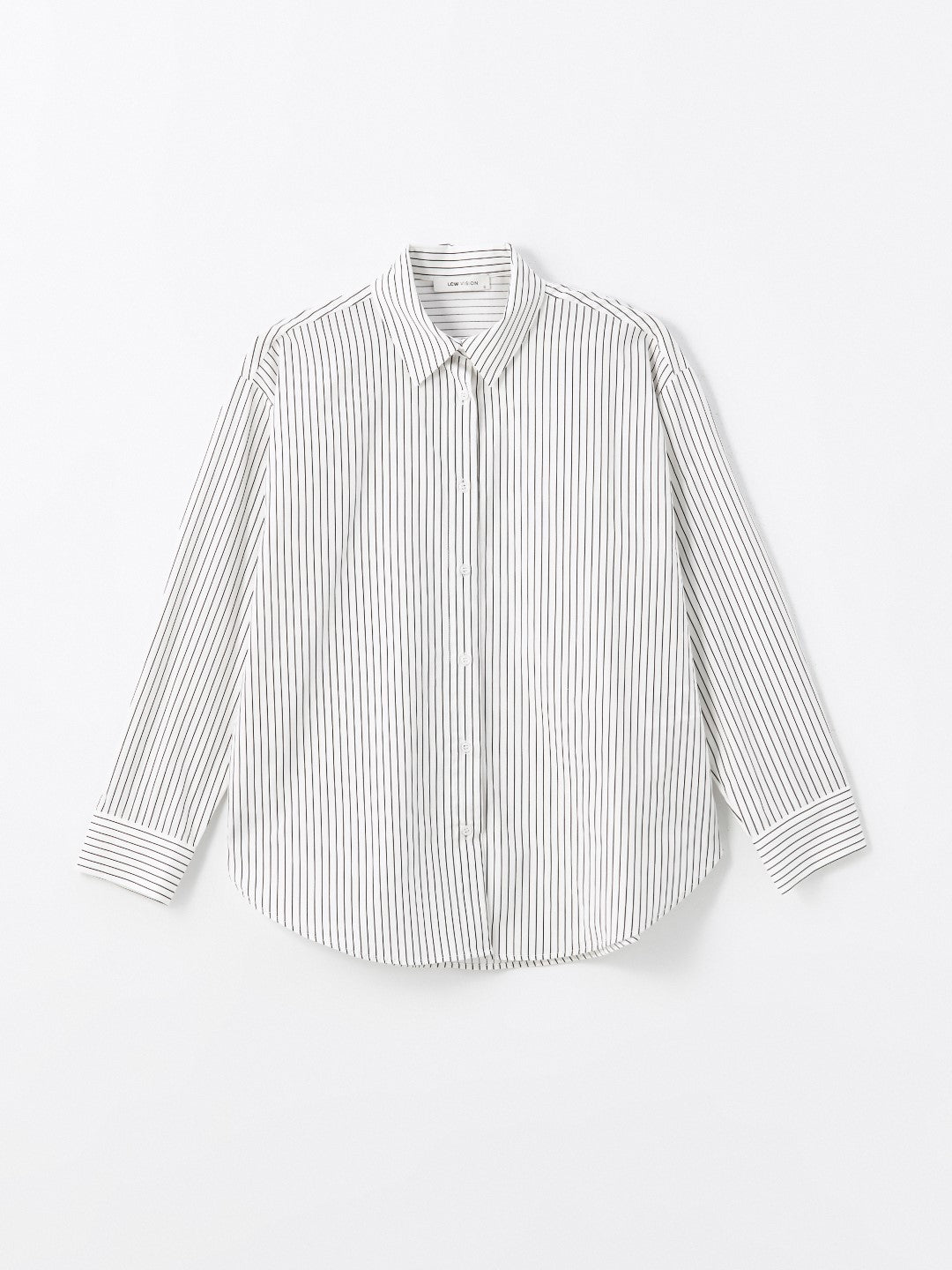 LCW Vision

Black Striped Striped Oversize Women's Shirt