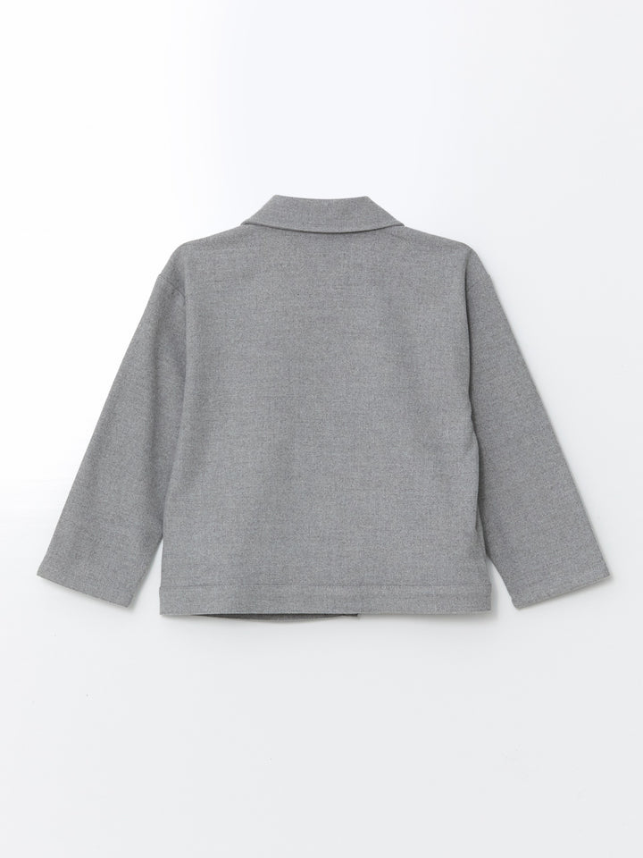 Lcw Kids Gray Long Sleeve Basic Girl Jacket