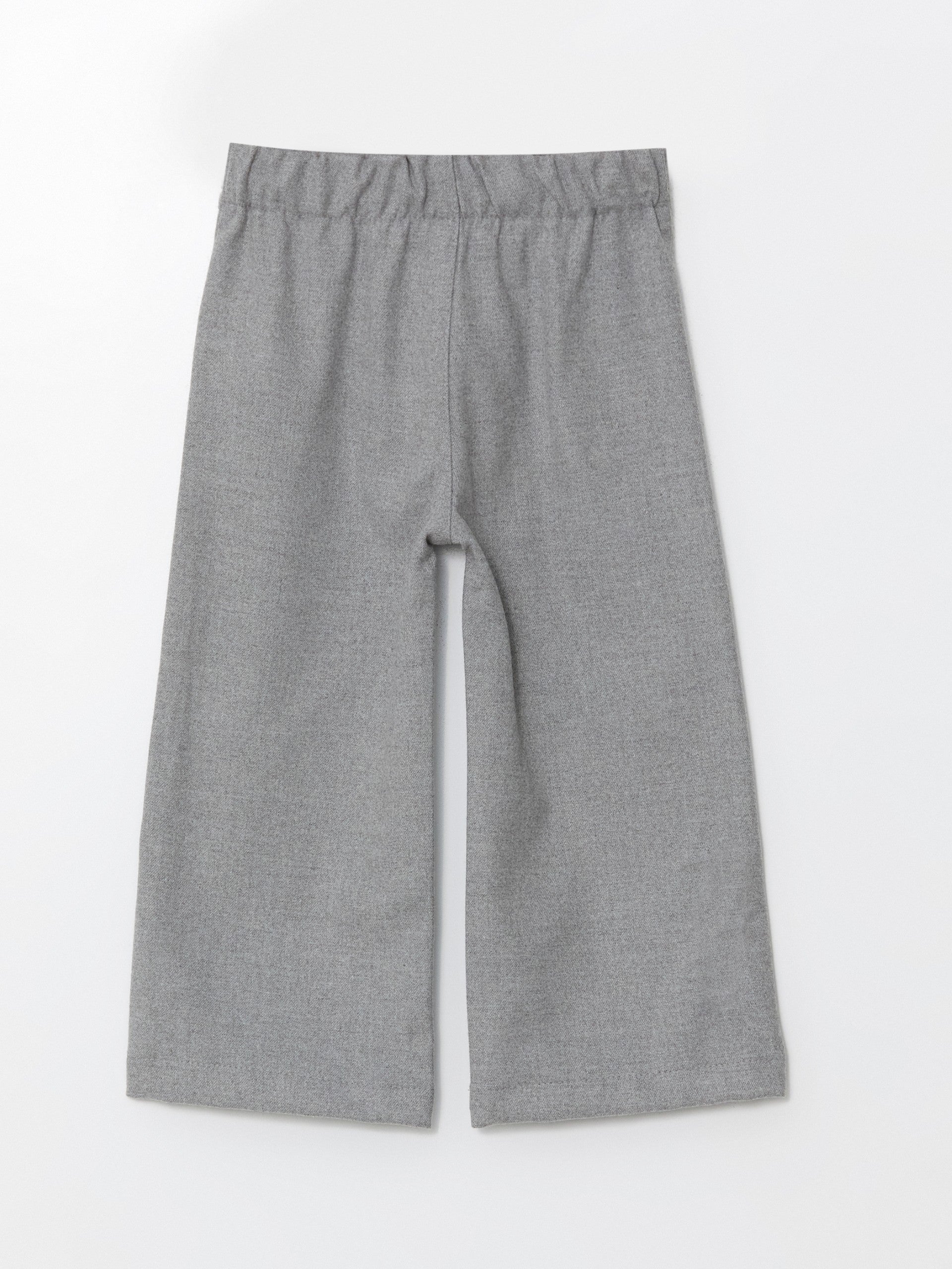 Lcw Kids Gray Elastic Waist Girls Trousers