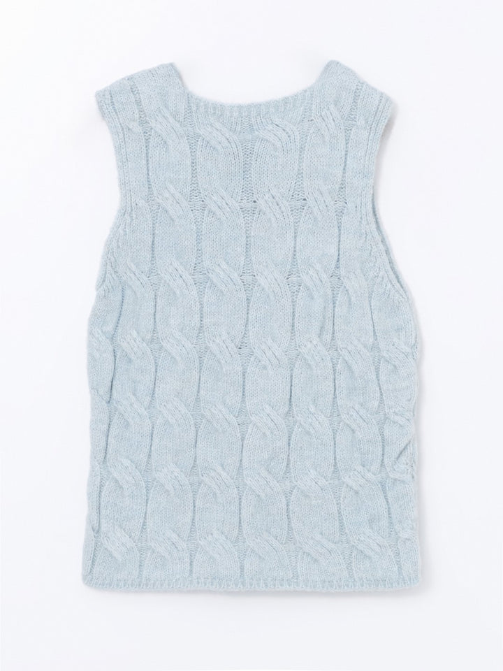 LCW Vision

Light Blue Crew Neck Self-Patterned Women's Knitwear Vest