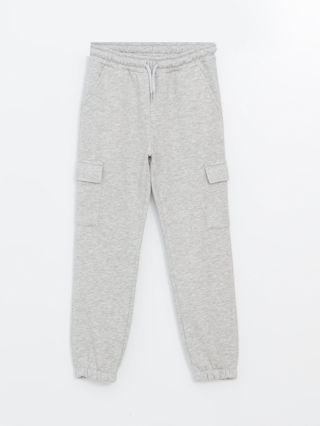 Lcw Kids Gray Elastic Waist Girls Thick Jogger Sweatpants