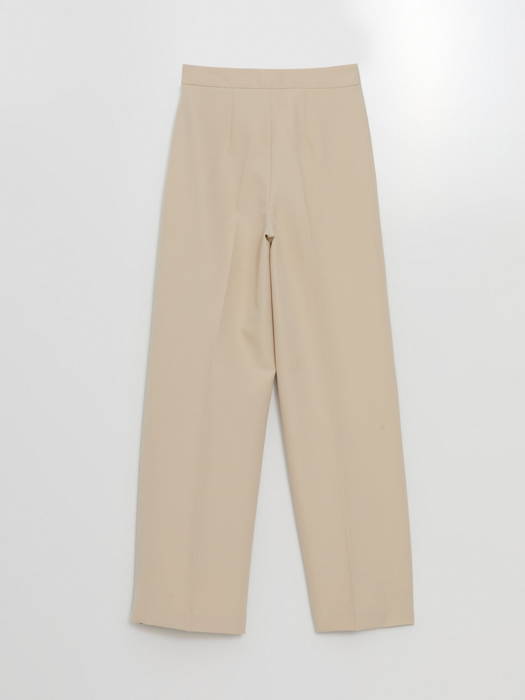 Lcw Vision Beige Elastic Waist Slim Fit Women'S Trousers