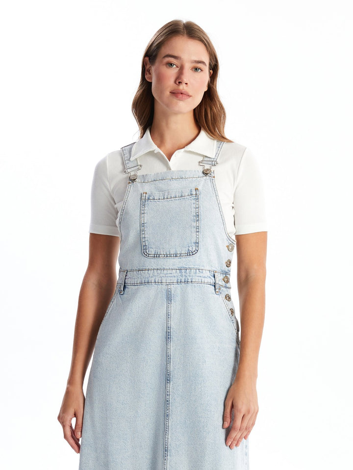 LCW Modest

Medium Indigo Rodeo Square Neck Women's Jeans Overalls