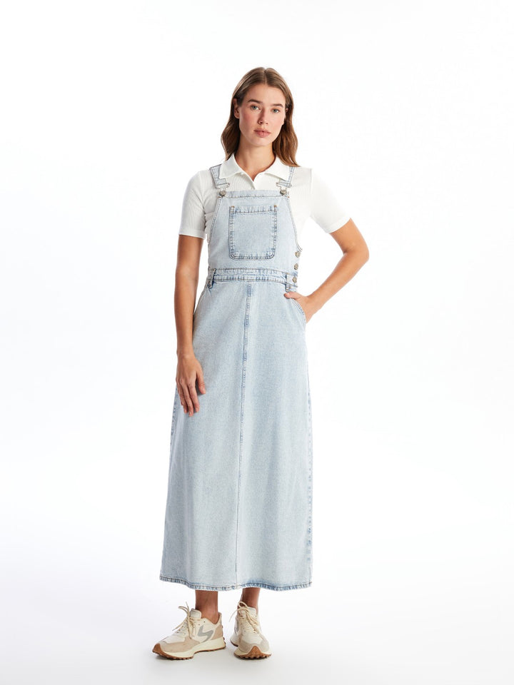 LCW Modest

Medium Indigo Rodeo Square Neck Women's Jeans Overalls