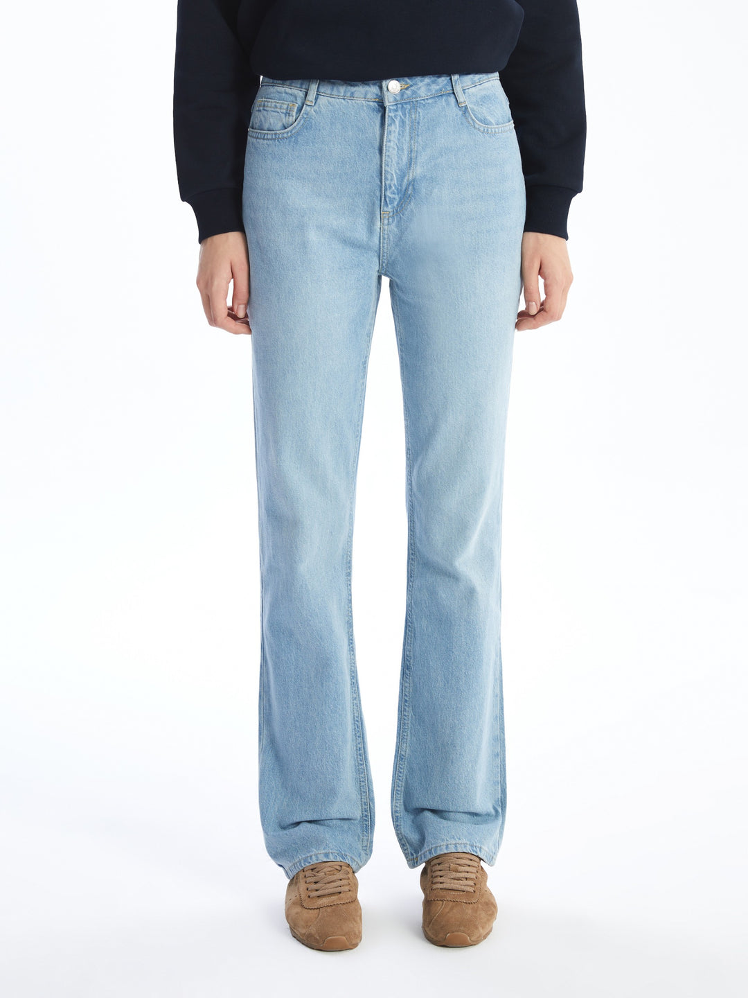 Lcw Modest Indigo Straight Fit Women'S Jeans