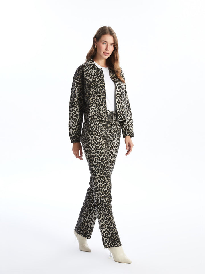 LCW Modest

Camel Hair Printed Leopard Patterned Straight Fit Women's Jeans