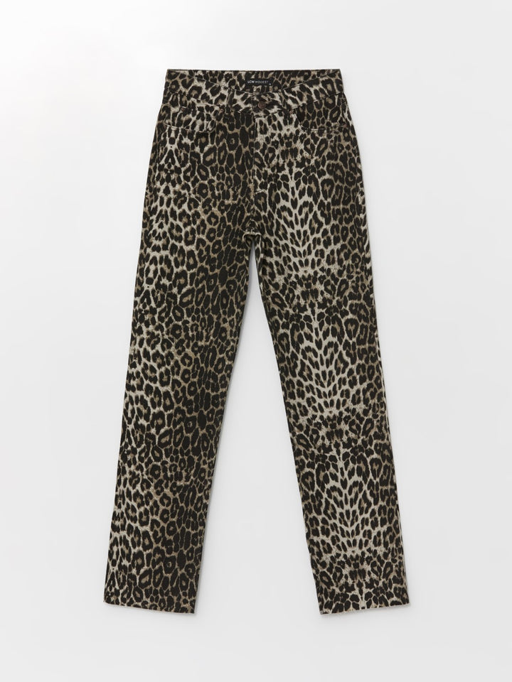 LCW Modest

Camel Hair Printed Leopard Patterned Straight Fit Women's Jeans