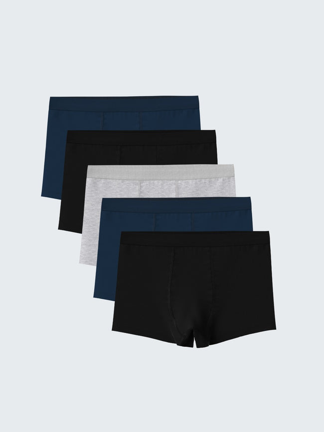 LCW Kids Black Basic Boys Boxer 5-Pack Hover Image