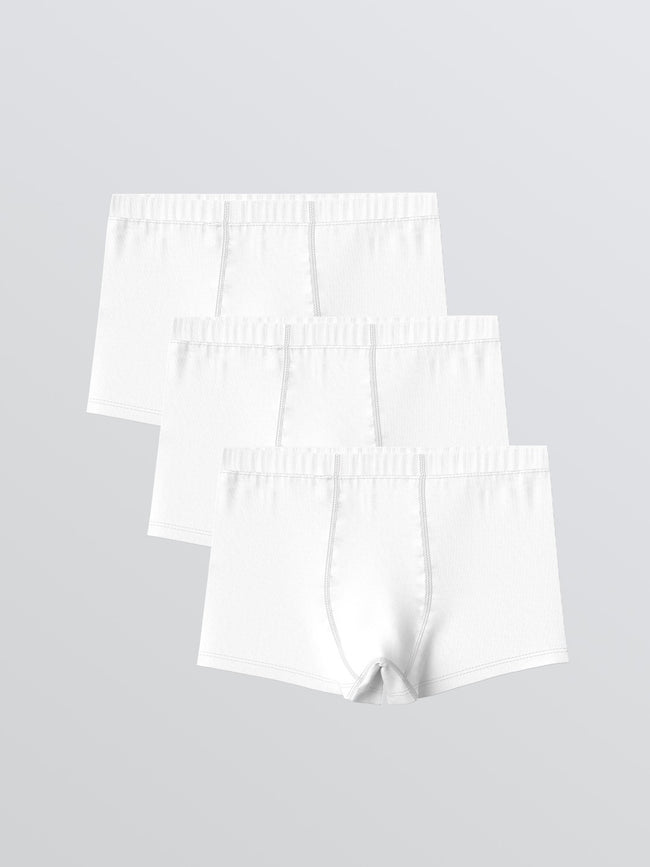 LCW Kids White Basic Boys Boxer 3-Pack Hover Image