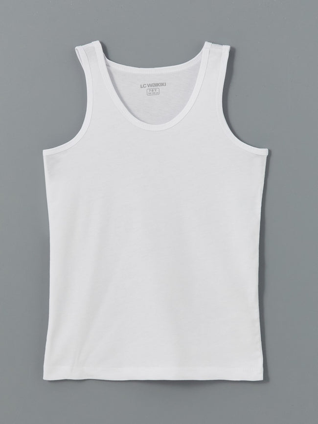 LCW Kids White Crew Neck Boys Undershirt 5-Pack Main Image