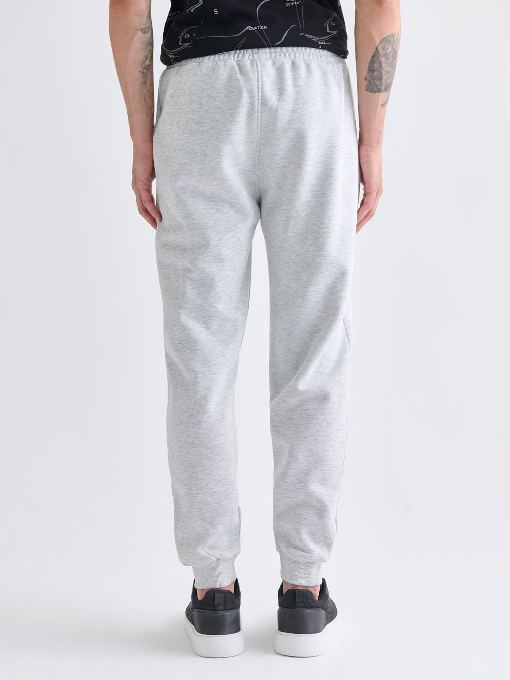 Xside Black Slim Fit Men Thick Jogger Sweatpants