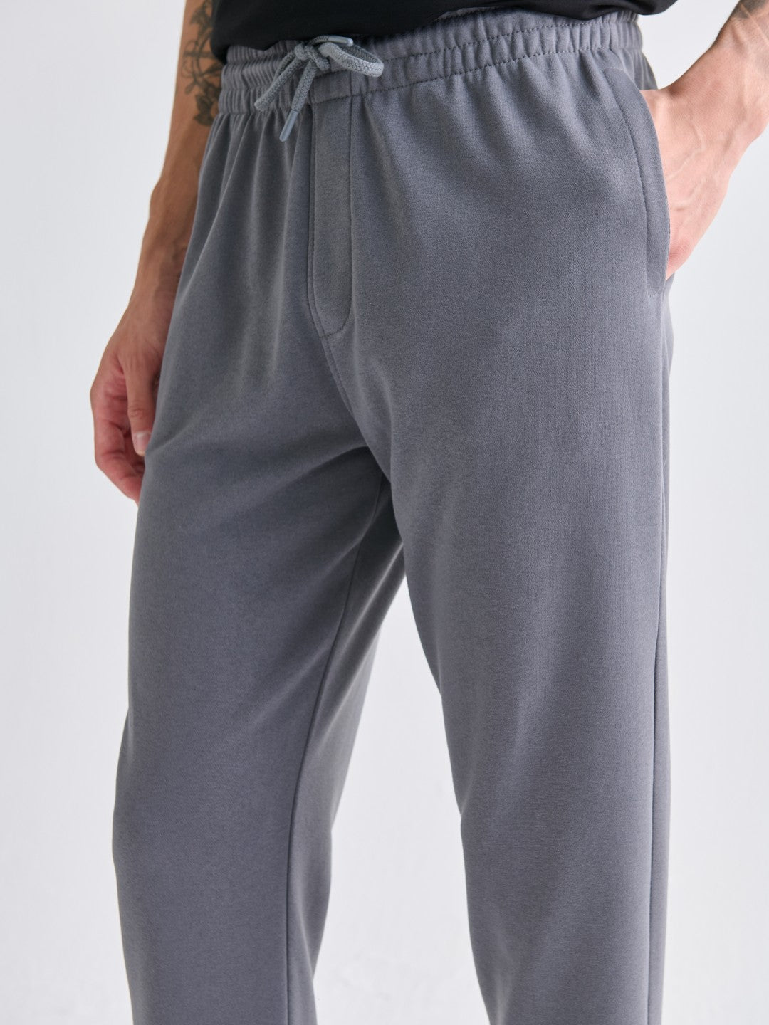Xside Gray Standard Fit Men Tracksuit Bottoms
