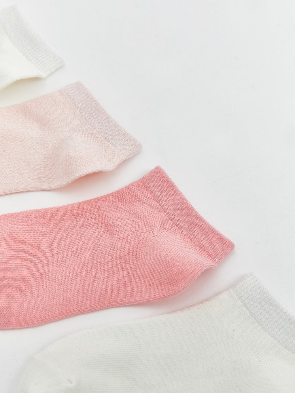 LCW Kids Ecru Basic Girls Booties Socks 7-Pack